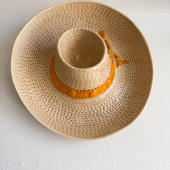 Vintage 80s WHITTIER WARE Nacho/Dip Serving Dish Ceramic - Picture 2 of 6